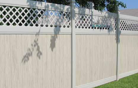 Privacy Panels Enduris privacy and semi-privacy fences are available in