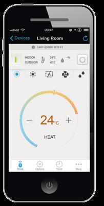 Main features Daikin Eye (intuitive setting) IFTTT compatible Tank temperature monitoring Equipped with GDPR (data protection) Remote firmware update of LAN Adapter Control over multiple unit