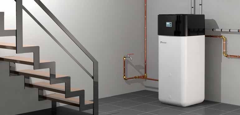Domestic hot water heat pump Why choose a domestic hot water heat pump The domestic hot water heat pump is the ideal replacement for an electric domestic hot water tank to provide semi-instantaneous