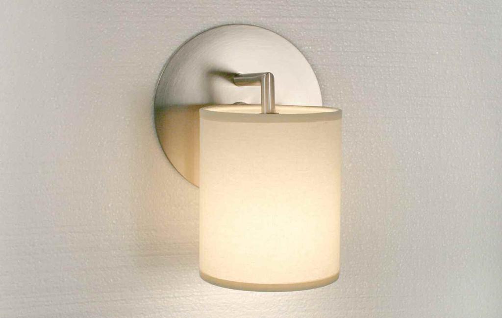 Dash Sconce Introducing the Dash Sconce A simply elegant new lighting solution in linen and brushed nickel. The Dash Sconce is perfectly suited to residential as well as hospitality settings.