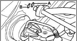 Ensure boot -C- is correctly installed. Connect coolant hoses correctly: Hose -A-: return flow to water pump (with vent hole). Hose -B-: supply from cylinder head.