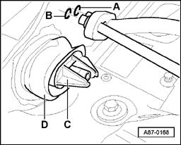 Page 20 of 24 87-167 - Plug evaporator openings using cap supplied with replacement evaporator -C-. - Remove bulkhead grommet -D-.