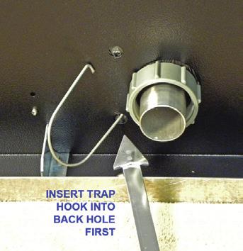 and instruct the end User in how to perform the Trap cleaning