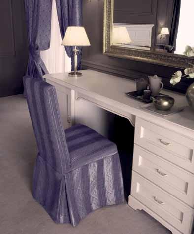 Praga is available with a luggage rack, a choice of dressing table options, single or double