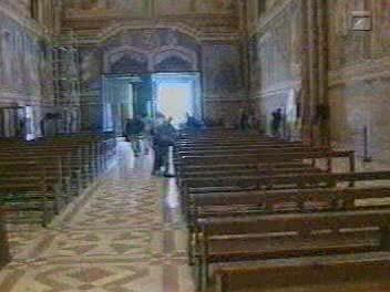 Ideas for FP7 projects: Basilica of San Francesco of Assisi, Assisi, Italy (during earthquake of Sept.