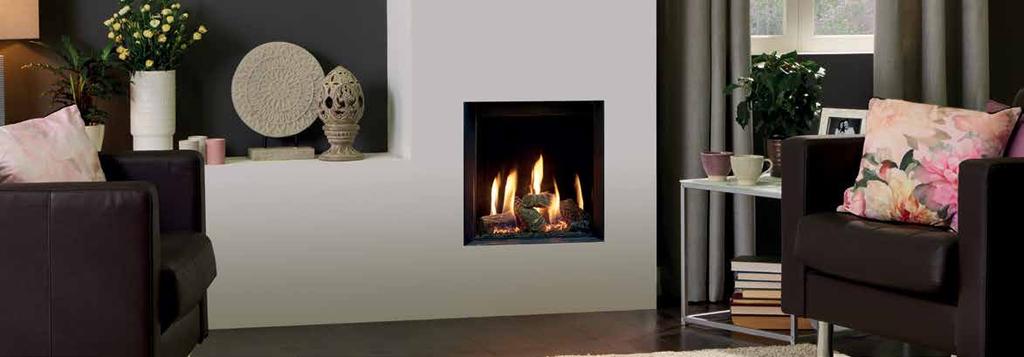 Riva2 400 Edge Riva2 400 Edge with EchoFlame Black Glass lining The Riva2 400 can be installed without a frame as an Edge fire and is suitable for standard 16 fireplace openings thanks to its compact