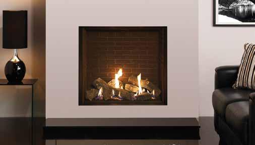 For a more traditional look, the Edge models can also be paired with one of Gazco s elegant classic stone mantels, see pages 68-75 for details. Riva2 500 - Conventional Flue X 76% D 4.