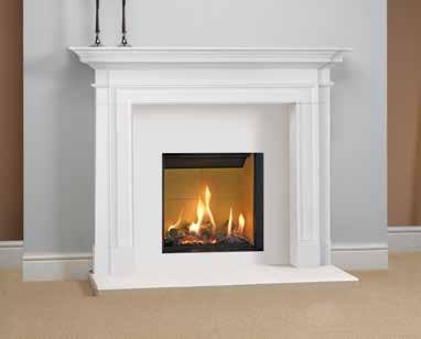 brochure, Gazco offer a selection of solid stone mantels to add some authentic period charm into your fireplace setting; each with a choice of six historic designs from Georgian and Victorian times,