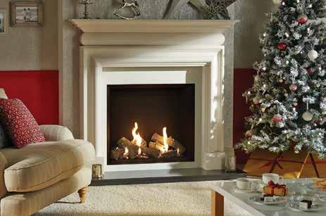 Riva2 Stone Mantels (continued) Victorian Corbel Mantel detail Riva2 750HL with Black Reeded lining and Cavendish Bolection Mantel and slip sets in Limestone Riva2 500 with Brick-effect lining and
