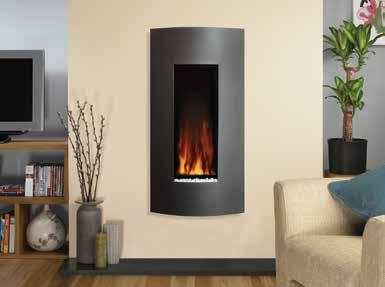 Gazco Electric Fires Studio Electric 22 Verve Radiance 150W Glass in Black Glass Riva2 Electric 70 with Victorian Corbel Mantel in Limestone