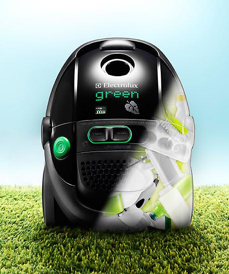 Some examples of recent green products Europe - Electrolux Made with 55% recycled plastic, the Ultra Silencer Green from Electrolux is the most energy efficient cleaner on the market.