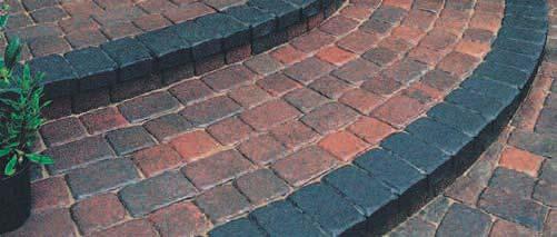 x SAN FRANCISCO COBBLESTONE w For your hardscape designs that require more formal styling, these pavers offer the traditional look and feel of