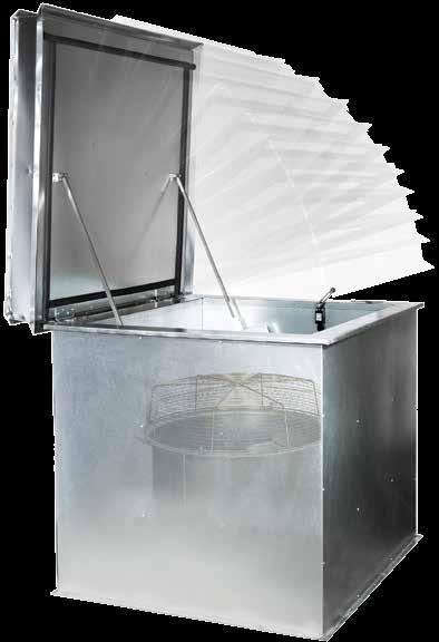 Product overview The SMHA HATCH is a roof-mounted unit for mechanical smoke exhaust.