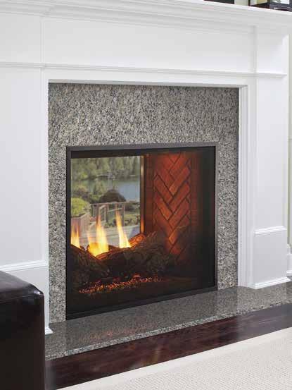 INDOOR/ GAS FIREPLACES FORTRESS INDOOR/ GAS FIREPLACE Seamlessly integrate your indoor and outdoor space with the Fortress