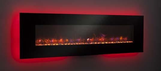 linear wall-mount electric fireplaces $1,399 Model GE-70 $1,899 Model GE-94 with Red Backlighting $949 Model