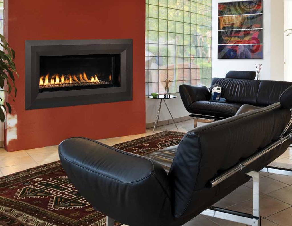 NORTHERN LIGHTS The Northern Lights fireplace possesses a contemporary linear design that is both versatile and