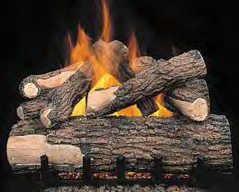 VENTED GAS LOGS GAS LOGS Vented Gas Logs elevate the traditional log and fire