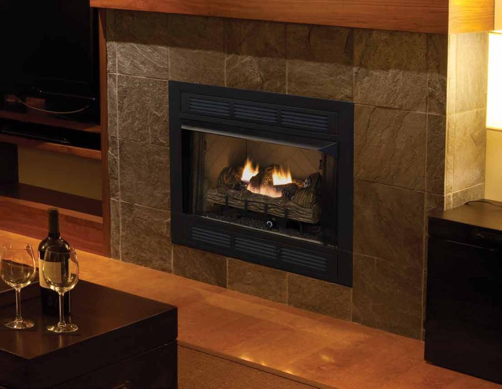WHISPERING OAK Remote DUAL BURNER Dancing yellow flames combined with detailed ceramic fiber logs provide the realism of a wood fire. Available in 24 models.