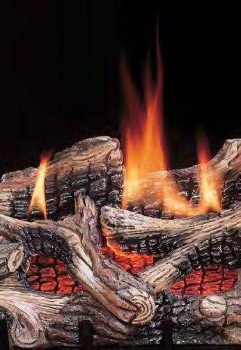 VENT-FREE GAS LOGS 24 model fits most 36 vent-free fireboxes or wood burning fireplaces 99.