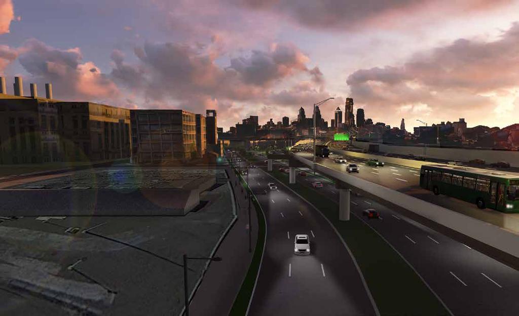 Realigned Columbia Avenue and Delaware Avenue Intersection Rendering