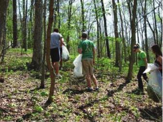 Invasive species can become problematic in these locations, so Butler University utilizes both grounds crews and community efforts to preserve these natural areas.