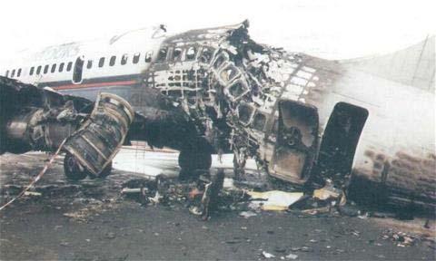 Rapid fire growth resulted in the destruction of the aircraft and the loss of fifty-five persons on board [DOT, 1988]. Figures 14 and 15 British Airtours, MAN, August 1985 http://i.idnes.