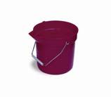 *CN8119RD * Special Order Item 11 L ROUND Plastic Pail - 11 Litres Code This durable 11 litre poly pail for general chores has an easy pour spout to eliminate spills.