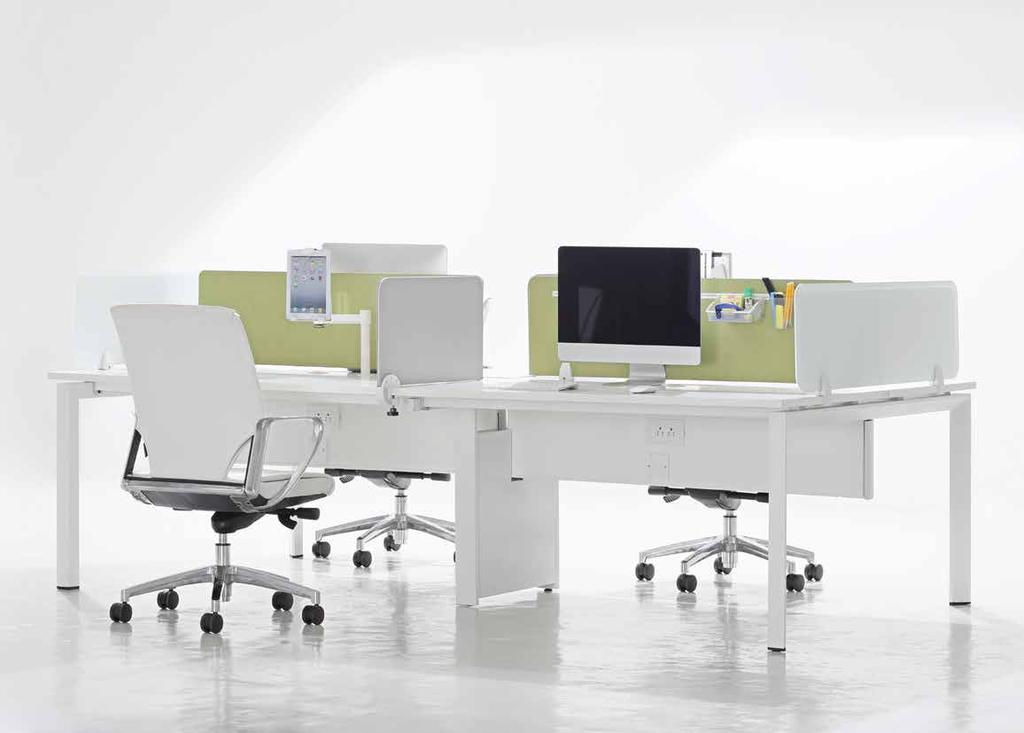 Collaborate blends elegant design with functionality. The multifaceted tubes give it a sharp, clean and angular look.