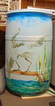 Painting Your Rain Barrel When it comes to being creative, you're only limited by your imagination!