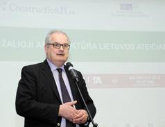 Metai ir dienos. VGTU 2013 m. Rektorius prof. A. Daniūnas sveikina parodos Resta dalyvius ir svečius pastatų Lietuvoje pradėta Breeam sertifikavimo procedūra.