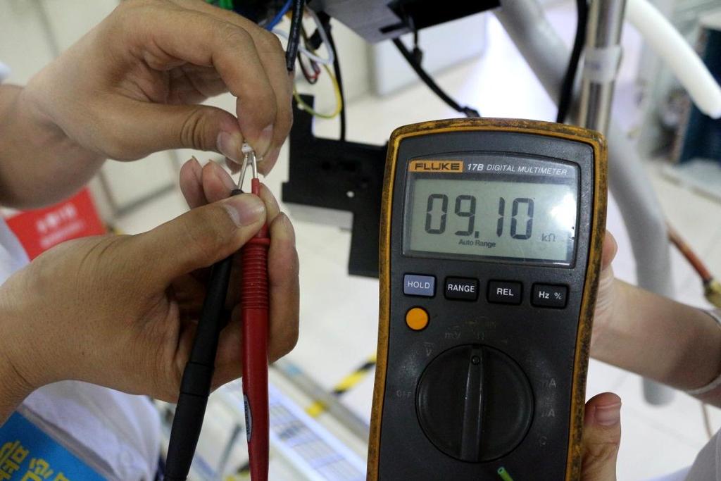 9.2.5 Open circuit or short circuit of temperature sensor diagnosis and solution(e5) Error Code E4/E5/F1/F2/F3 Malfunction decision conditions If the sampling voltage is lower than 0.