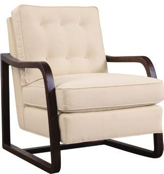 SS-105-9806-CH Zac Oak Frame Chair OUTSIDE H37 W28¾ D36¾ INSIDE