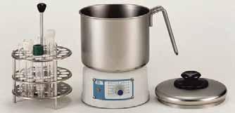 Capacity Ø Height Ø Height Power Weight litres (usable) cm (exterior) cm W Kg 3000916 1.5 20 11.5 22 20.5 640 1.3 Boiling bath Baher ADJUSTABLE TEMPERATURE FROM 30 C TO 110 C. STABILITY ±3 C.