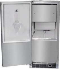 MARVEL PROFESSIONAL ICE MACHINES (CONTINUTED) Picture 15" Marvel Professional Indoor Clear Ice Machine w/ Sapphire Illuminice Lighting, Gravity Drain Produces up to 39 lbs. daily and stores 35lbs.