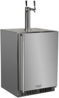 Mobile Draft Beer Dispenser Frost free with temperature range between 34 and 45 F Solid, corrosion-resistant stainless steel door and cabinet thermalefficient insulated construction Stores 1-half