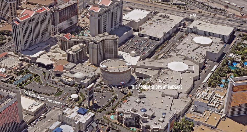 PROJECT OVERVIEW In the heart of Las Vegas sits The Forum Shops at Caesars. Situated at the midpoint of The Strip, (Las Vegas Blvd.