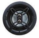 Butyl Rubber Surround NV-4IC6 Series Four 6.5 In-Ceiling Speaker Recessed Mounting Screws Pivoting Aluminum Dome Tweeter Glass Fiber Woofer NV-4IC6-ANG Series Four 6.
