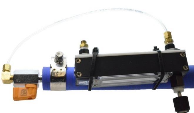 Build the CTA catch assembly by connecting: The flow meter s inlet to the CTA.
