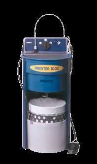 Water Solvent Drester 1050 Manual Gun Cleaner Manual cleaning with brush and high pressure rinse gun Water recovery through integral flocculation system and non-immersed dual filter system Automatic