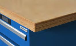 Lista Premium workbenches The workbench tops Multiplex top This workbench top, made of steamed beech veneers, is suitable for general purpose work. It is glued in multiple layers and waterproof.