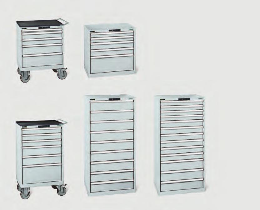 Lista Premium drawer cabinets Width 717 mm, depth 572