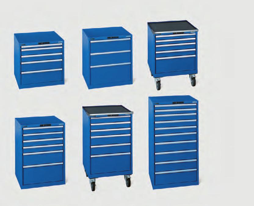 Lista Premium drawer cabinets Width 717 mm, depth 725
