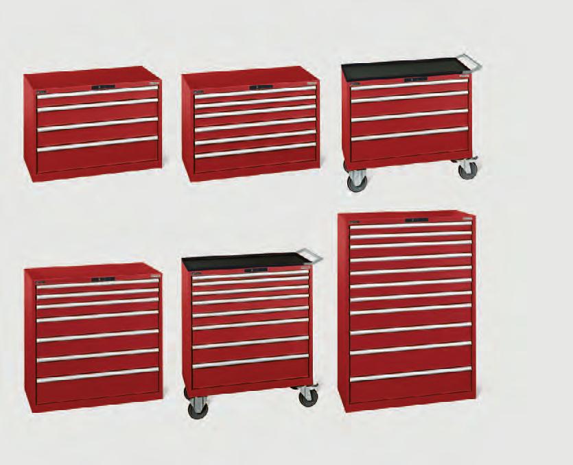 Lista Premium drawer cabinets Width 1023 mm, depth 572