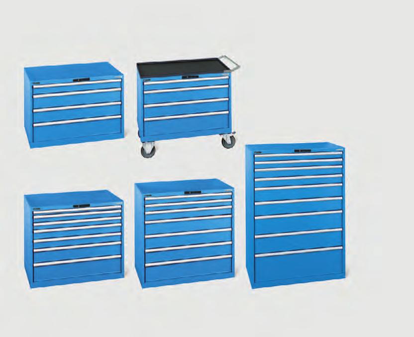 Lista Premium drawer cabinets Width 1023 mm, depth 725