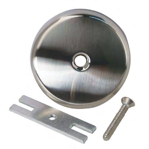 Drains 2-3/4" OD Material: Rubber and Zinc Includes (1) Bathtub Lift & Turn Drain, and (1) Bathtub Drain Washer Available in SK0236 B and SK0288 B Bathtub Drain Overflow Face Plate