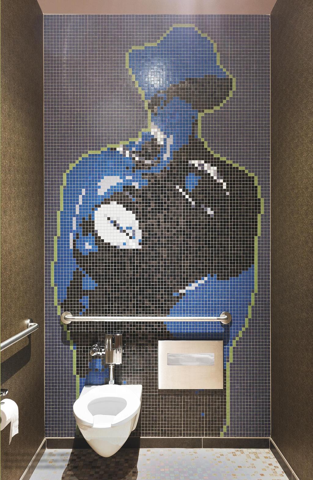 So our mosaic design was created to be multidimensional and playful, said Nielsen.