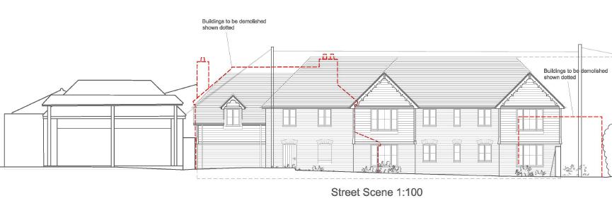 site and the adjacent garage and therefore not considered relevant to the determination of this planning application.