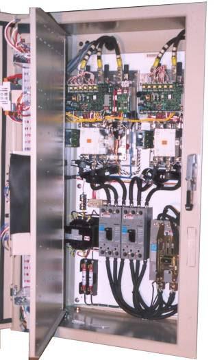 Figure 4, Inner (Power) Panel (Optional Single-Point Power with Disconnect Switches Shown) Circ#1 Solid State Starter Circ#2 Solid State Starter SSS1 Bypass Contactor SSS2 Bypass Contactor Secondary