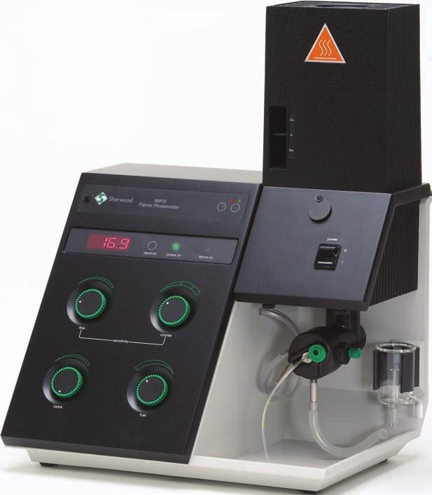 Sherwood Scientific entered the Flame Photometer market with the model 410, having acquired the manufacturing rights to the design from Corning.