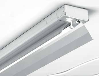 88 Series 1- or 2-lamp T5HO or T8 industrial with highly specular aluminum reflector provides narrow distribution for efficient
